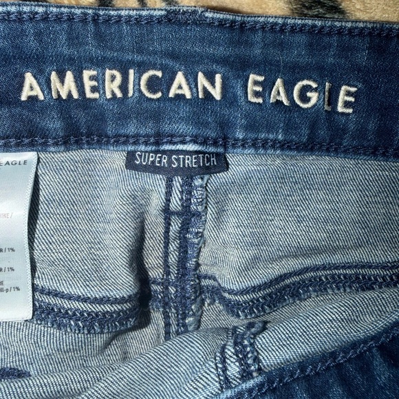 American Eagle Outfitters Dark Blue Jean Shorts - Picture 3 of 4